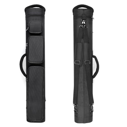 12-Hole Nylon Pool Cue Case, Black/Blue W70058