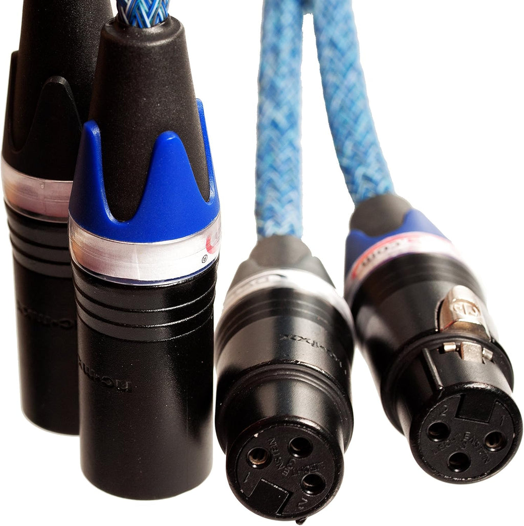 Blue XLR Balanced Audio Cable, Stereo Pair 2 Cables B8700