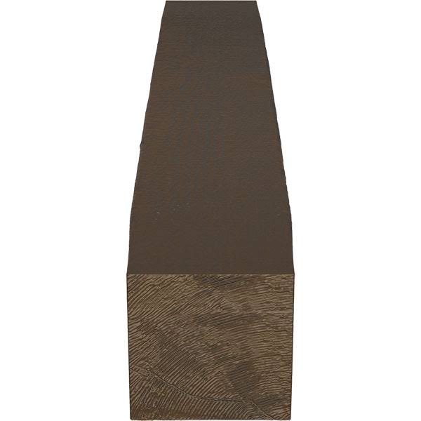 Rough Sawn Faux Wood Fireplace Mantel, Burnished Mahogany F1384