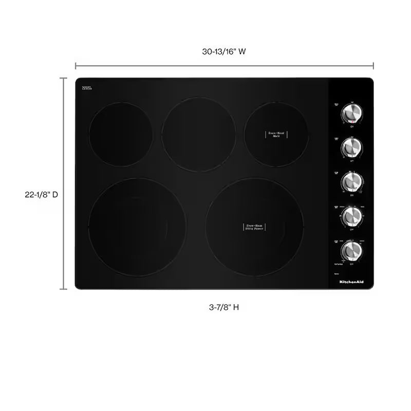 30 in. Electric Cooktop with 5 Elements U217416
