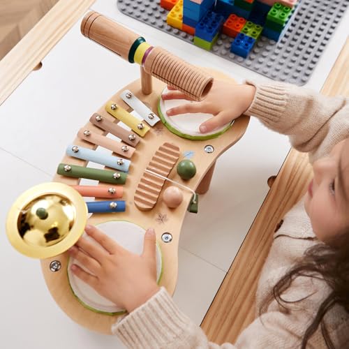 7 in 1 Kids Wooden Xylophone Drum Set P725