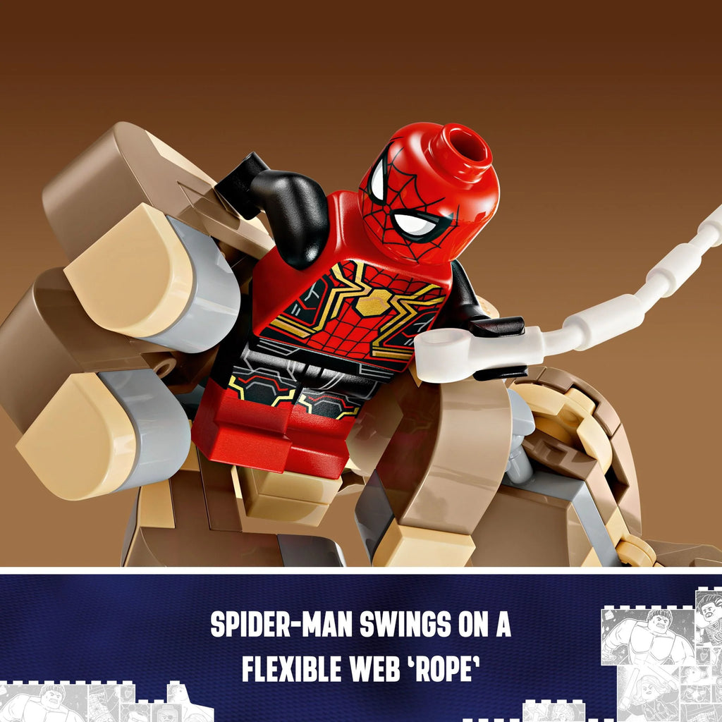 Spider-Man vs. Sandman Building Toy Set with Figure Q919