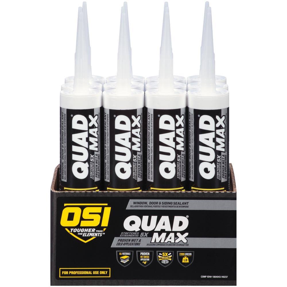9.5 fl. oz. Gray Window, Door, and Siding Sealant (12-Pack) R189655