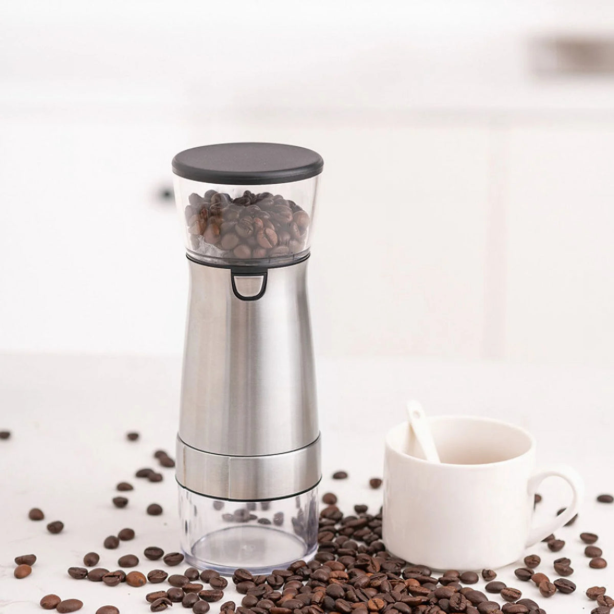USB Charge Stainless Steel Coffee Grinder J940681