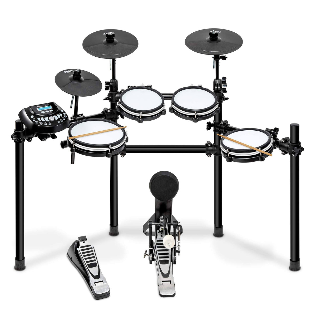 8 Piece Mesh Electronic Drum Kit with Adjustable Aluminum Rack Z7180