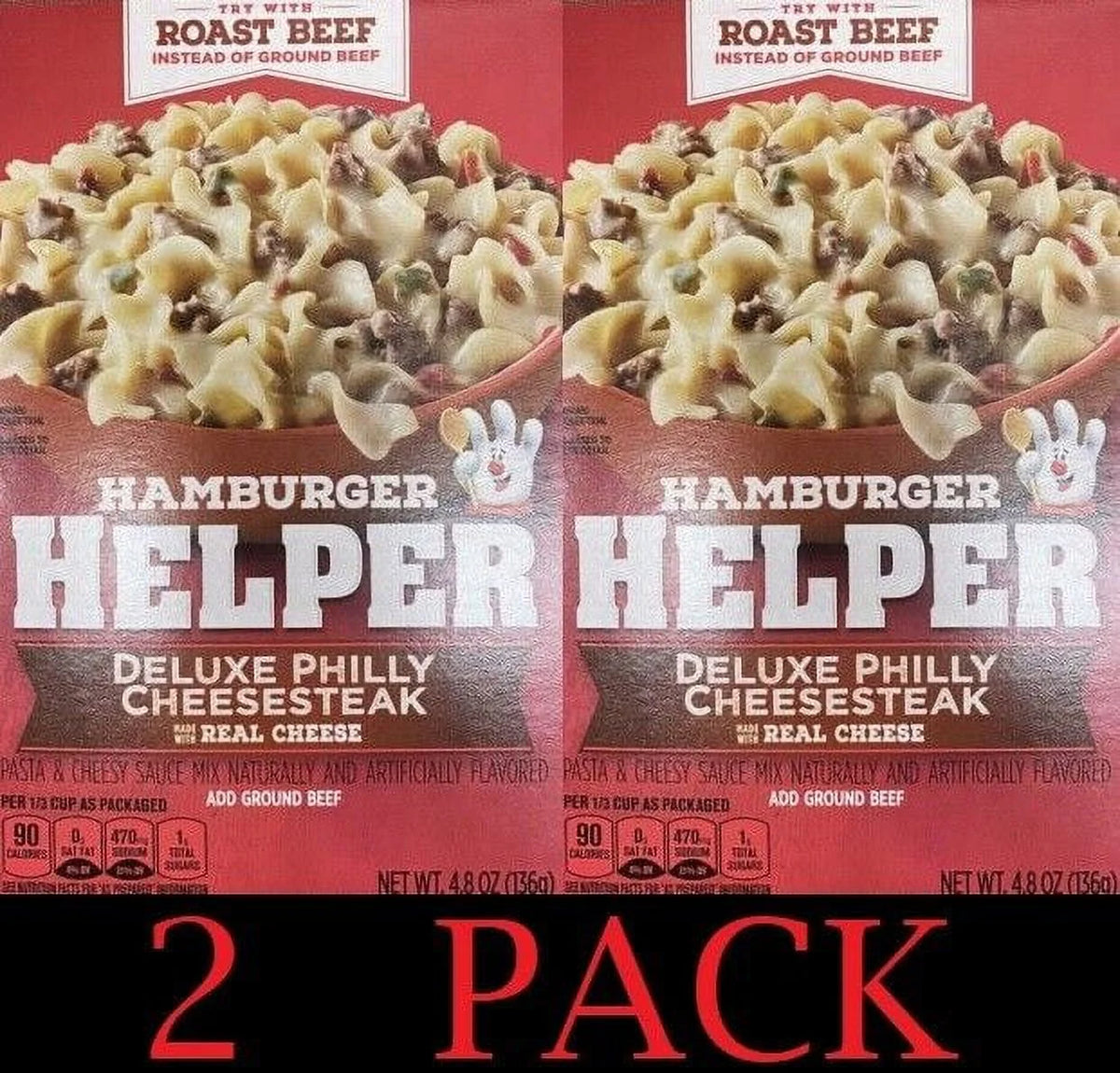 Hamburger Helper Philly Cheesesteak Mix 4.8 oz 2 Pack T6375