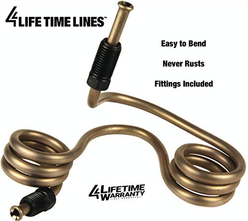 3/16" x 25' Copper-Nickel Brake Line Tubing Coil & Fitting Kit N22563