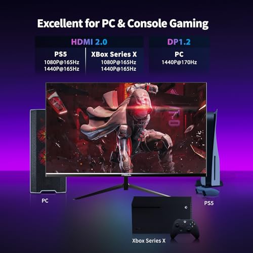 Gaming Monitor, 1ms, DisplayPort, HDMI, VESA Mount N884600