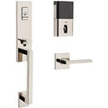 Satin Brass 3/4 Escutcheon Handleset with Lever C265490