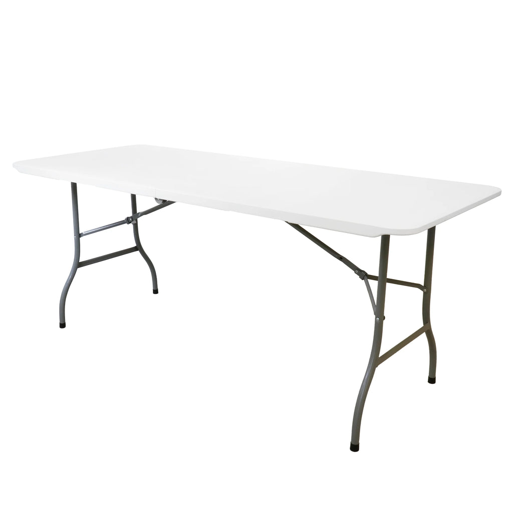 White Plastic Folding Dinner Table X2866