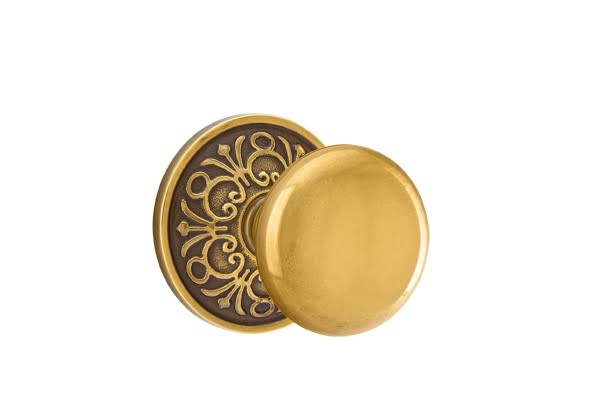 Passage Knob with Lancaster Rose J6228