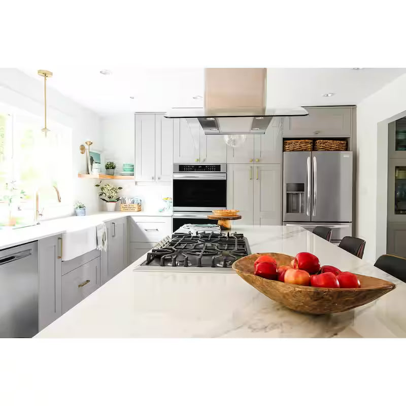 42 in. Convertible Glass Canopy Island Range Hood in Stainless Steel K6550