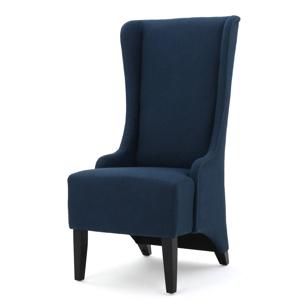Dark Blue Fabric Dining Chair O8464