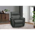 Grey Power Recliner with Power Adjustable Headrest S8186