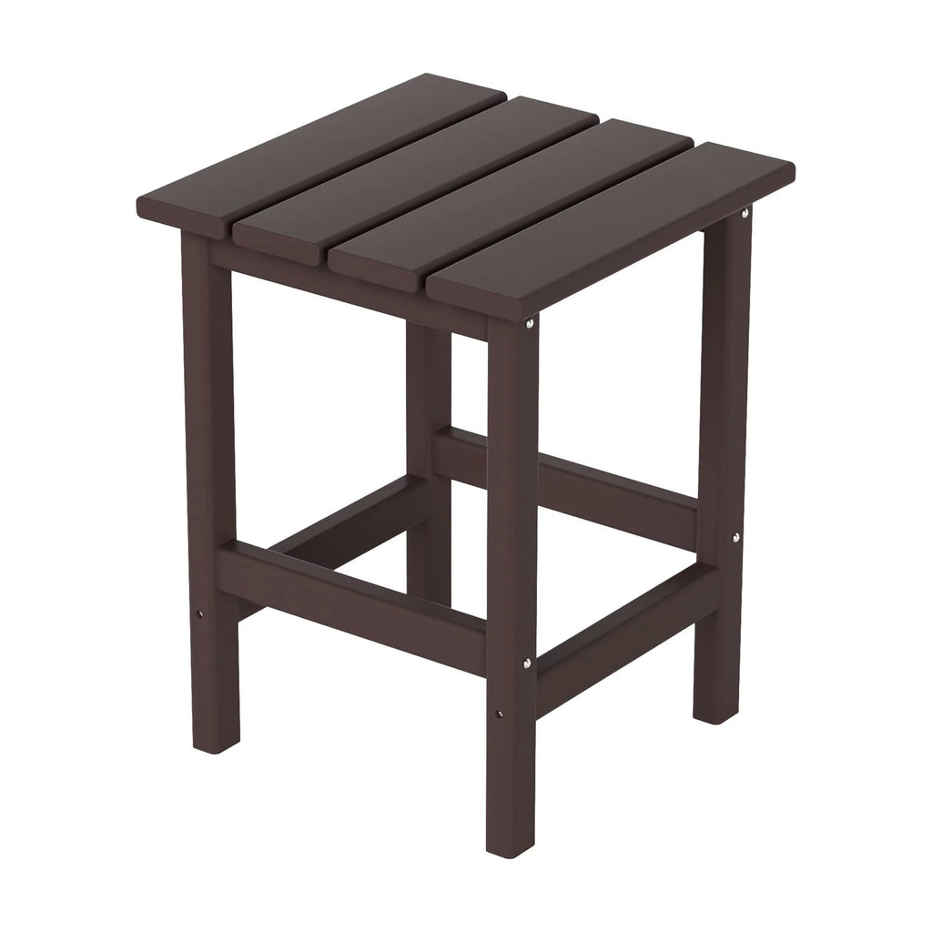 Dark Brown Plastic Outdoor Side Table X649863