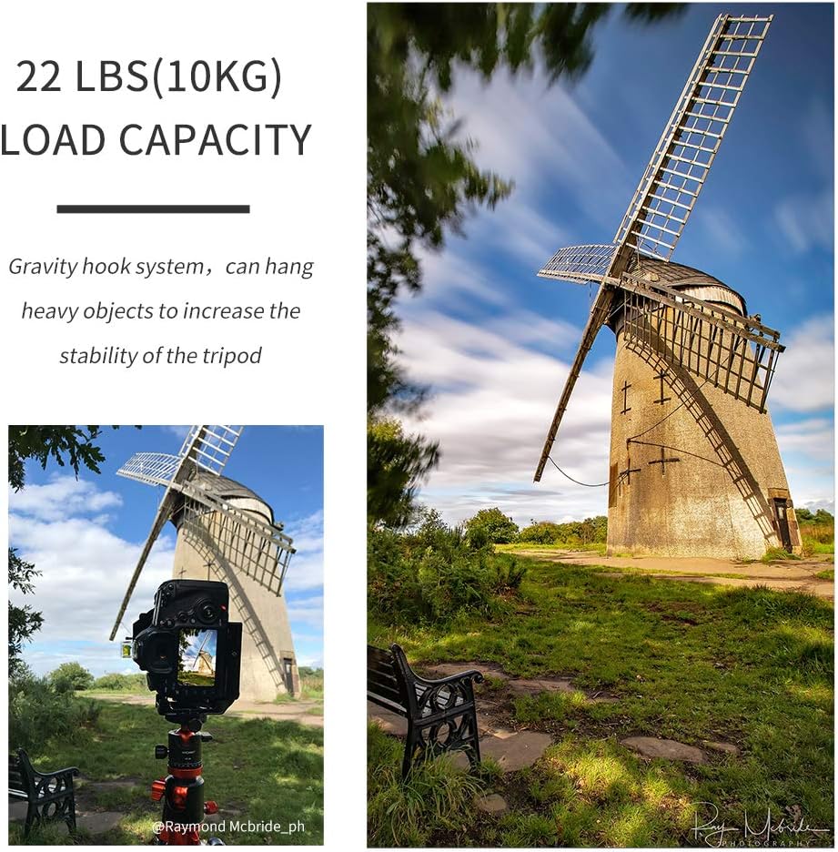 94 Inch 4 Section Aluminium Camera Tripod with 360 Degree Ball Head F411064