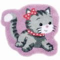 Cat Latch Hook Kit 71 x 66cm 100% Acrylic E7429