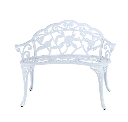 Cast Aluminum Patio Bench C9724