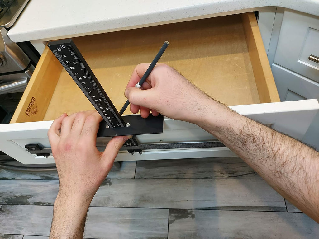 Aluminum+ABC Extended 20 INCH Ruler Cabinet Hardware Jig Template Tool H574