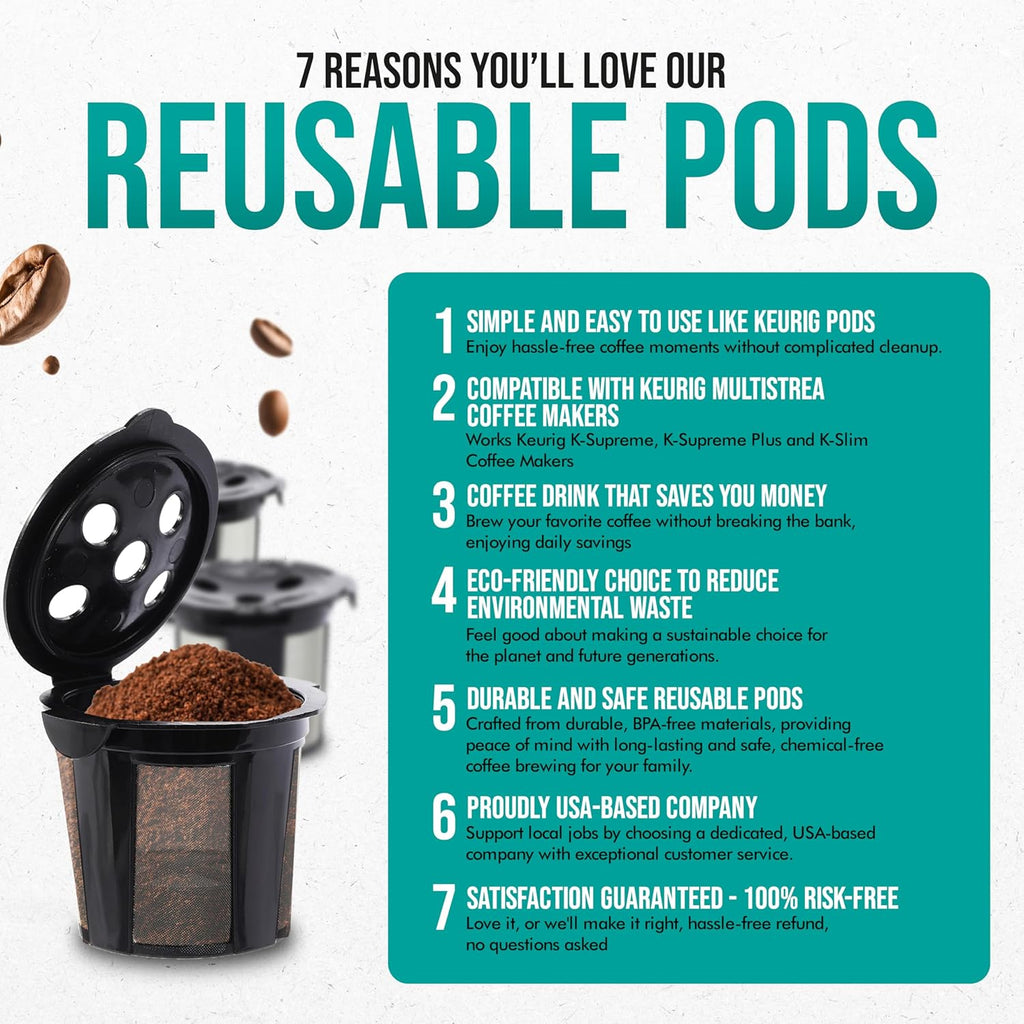 4 Pack Refillable K Cup for Keurig Coffee Maker B937690