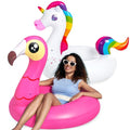 2-Pack Flamingo Unicorn Pool Float Y83439