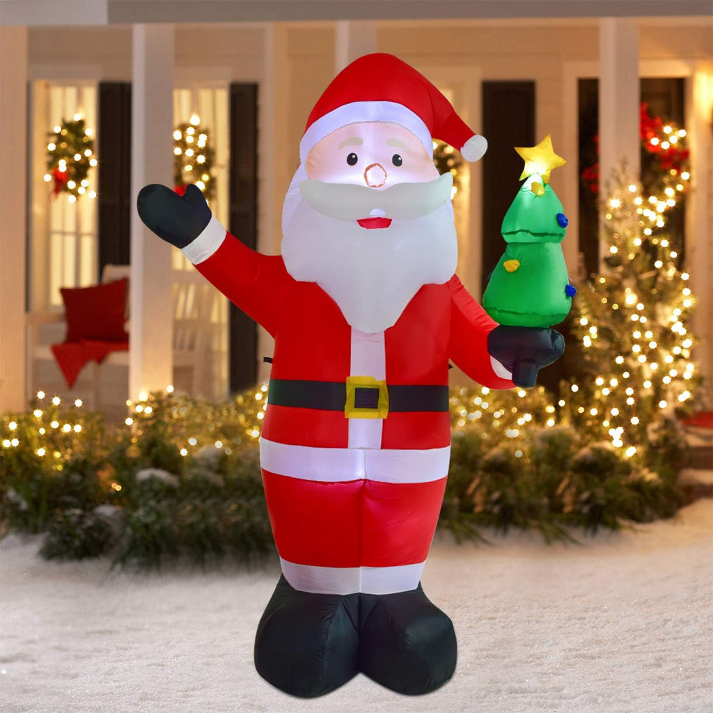 8ft Inflatable Santa Claus with Built-in LED Lights L591