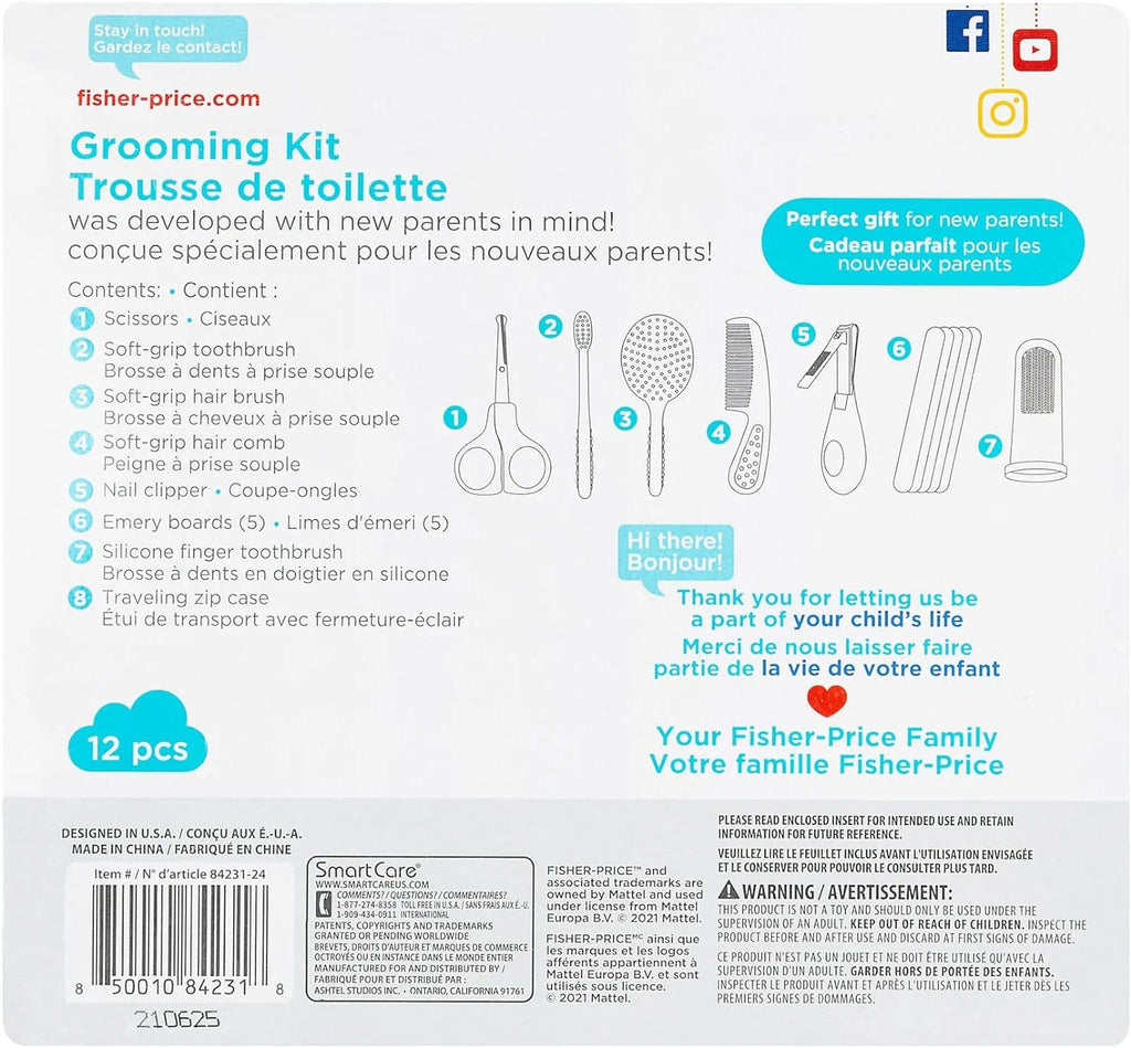 Baby Grooming Kit, 12 Pieces I7255