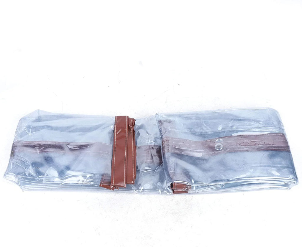 Brown Waterproof PVC Tarpaulin Canopy 8'*8' T49543