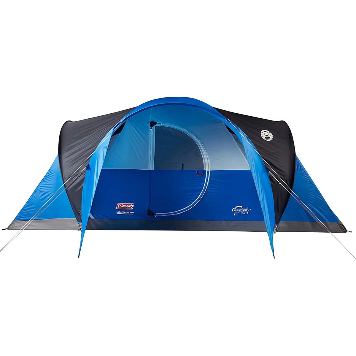 8 Person Cabin Camping Tent with Hinged Door, Blue K4962