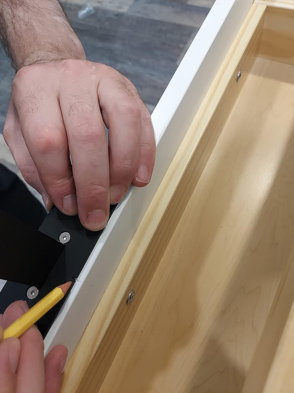 Aluminum+ABC Extended 20 INCH Ruler Cabinet Hardware Jig Template Tool H574