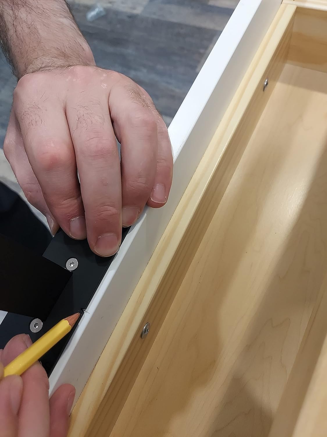 Aluminum+ABC Extended 20 INCH Ruler Cabinet Hardware Jig Template Tool H574