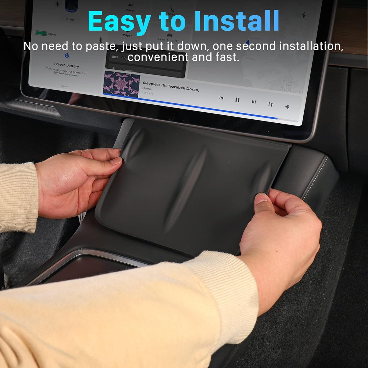 Center Console Wireless Charger Silicone Mat Z886990