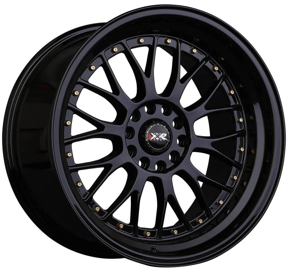 Black Wheel with Custom Rivets 20 x 8.5 in. Plus 32 Offset 5 x 114.3 Bolt Pattern 73.1 mm Hub E80320