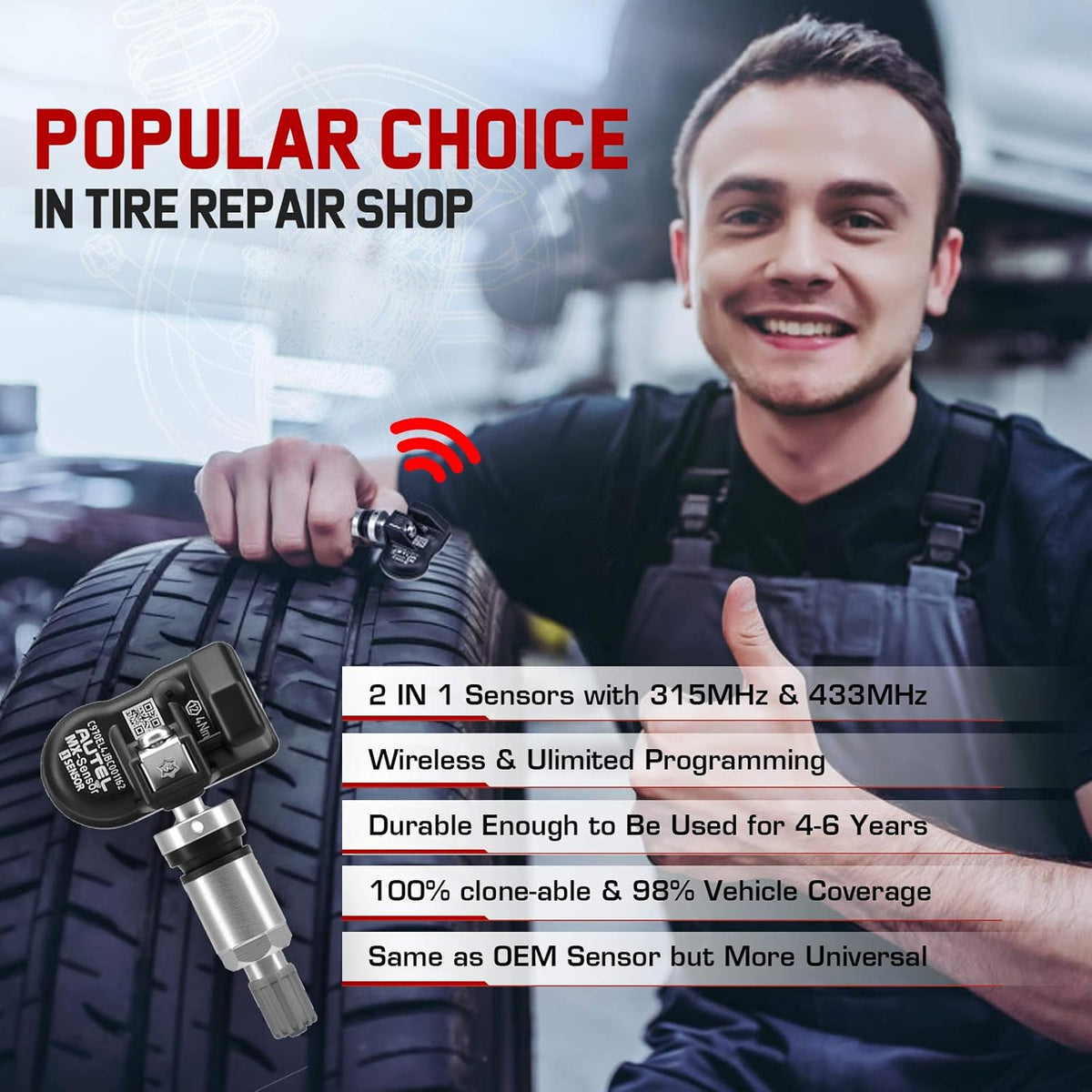 TPMS Relearn Tool TS408 Tire Pressure Monitor Sensor Programming Tool F719