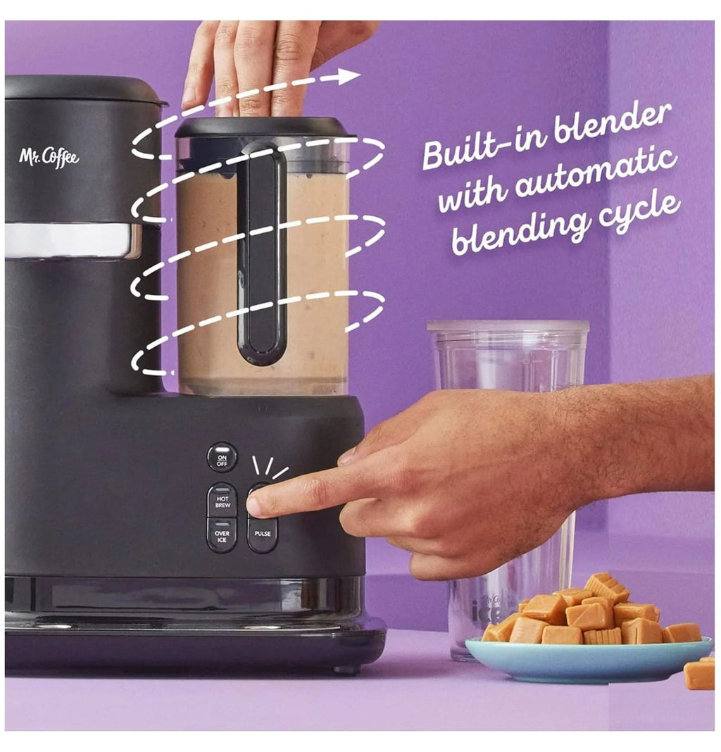 3-in-1 Iced and Hot Coffee and Tea Maker and Blender with Reusable Filter B4783