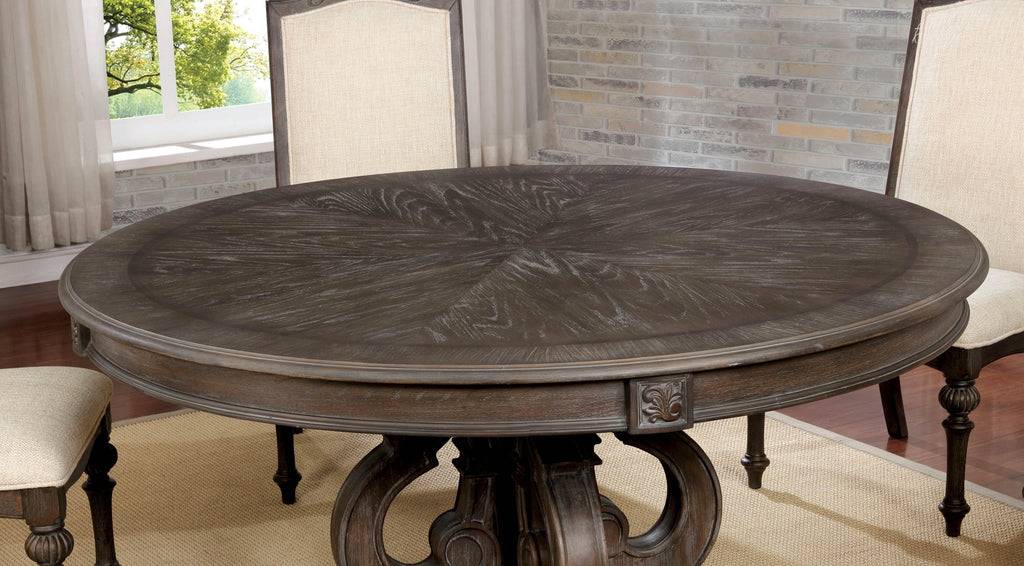 Wood Pedestal Dining Table E4831