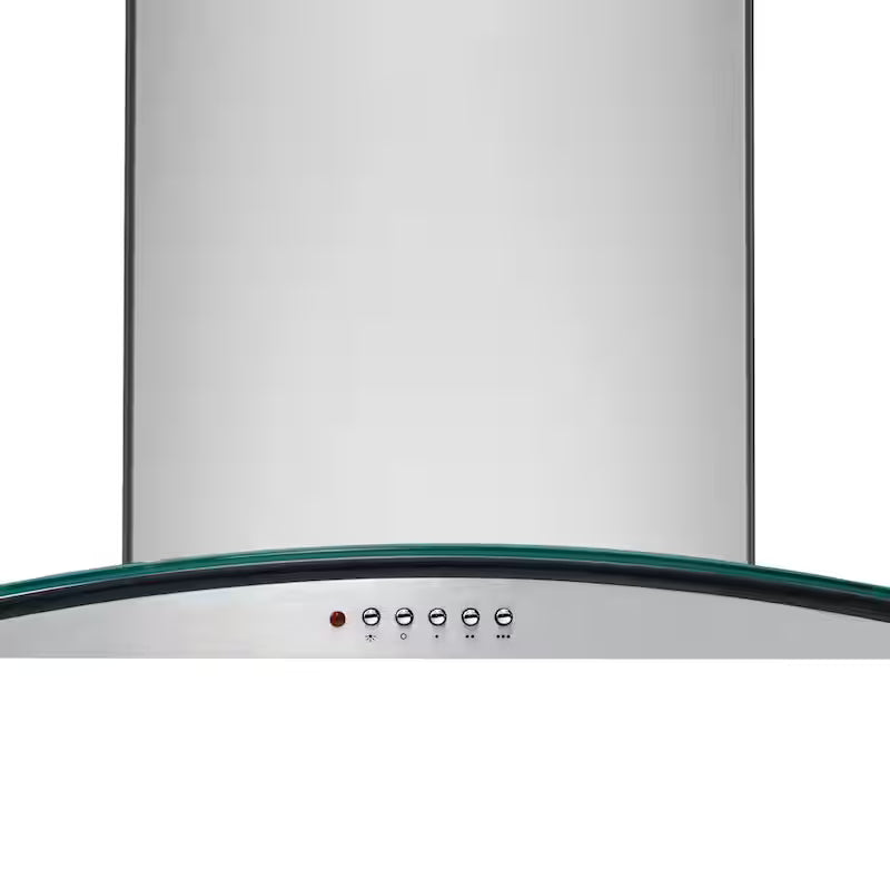 42 in. Convertible Glass Canopy Island Range Hood in Stainless Steel K6550