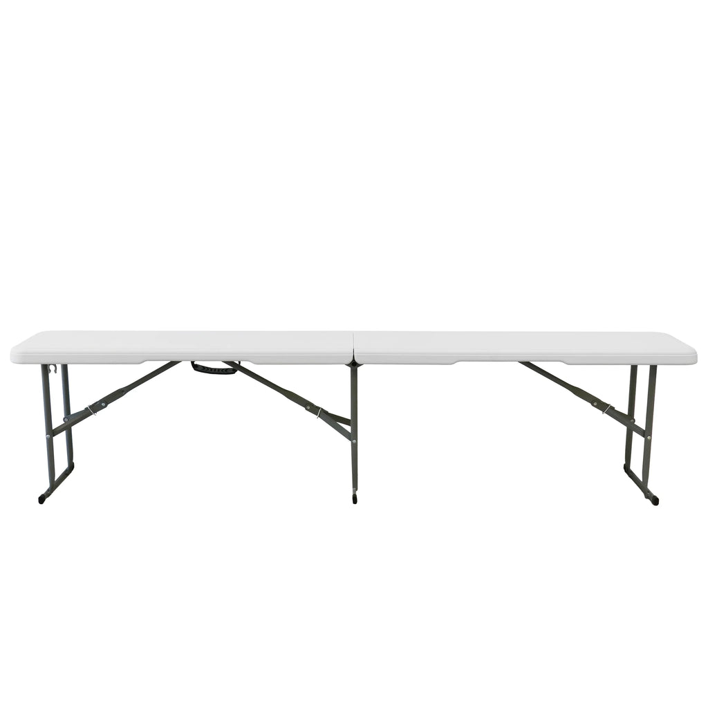 White Plastic Folding Dinner Table X2866