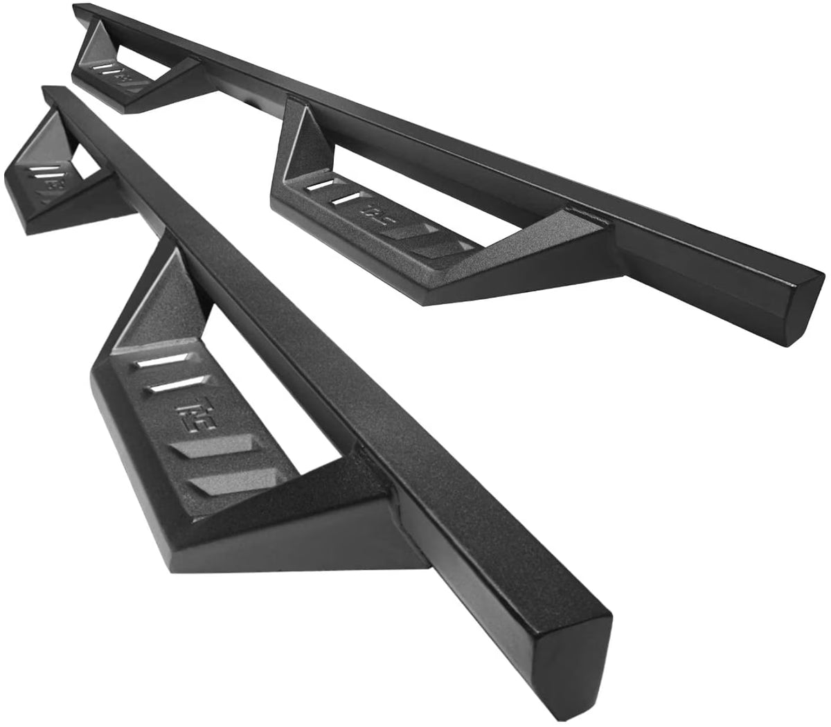 Sidewinder Running Boards for Chevy Colorado GMC Canyon Crew Cab 4" Drop Side Steps Nerf Bars Rock Slider Pickup Truck Fine Texture Black Off-Road Accessories (2pcs) L703518