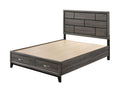 Weathered Gray Eastern King 3pcs Bedroom Set with Storage V5192