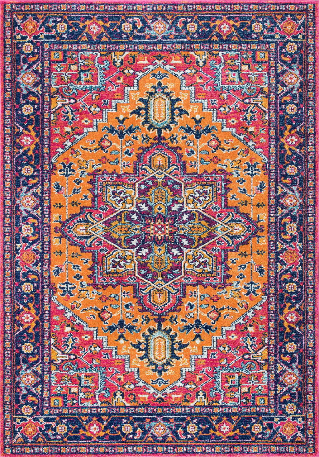 Orange Persian Accent Rug 3' x 5' S100782