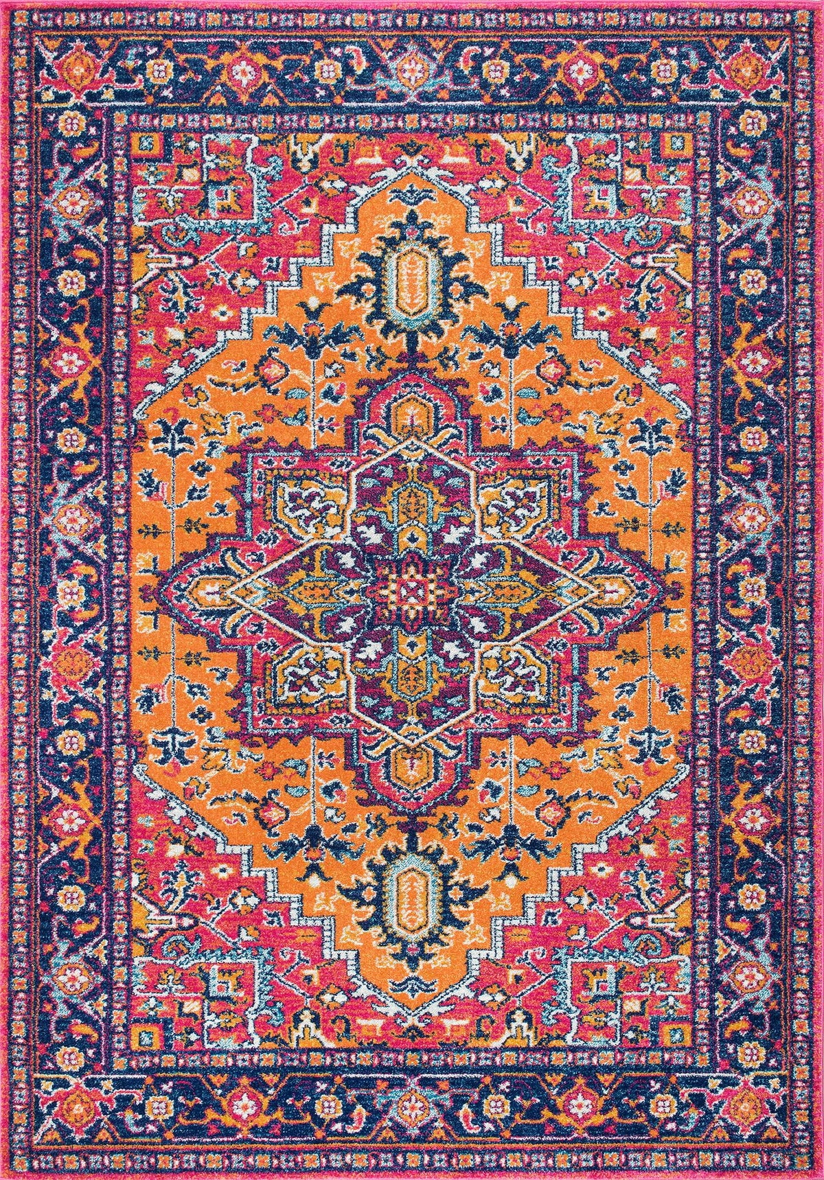 Orange Persian Accent Rug 3' x 5' S100782