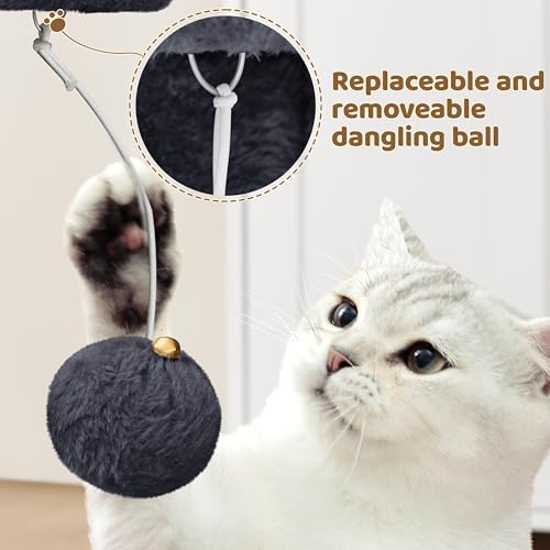 23.5in Dark Gray Cat Tree Tower T282991