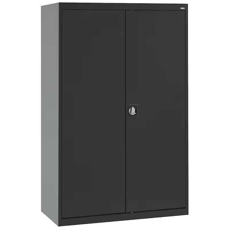 Steel Freestanding Garage Cabinet in Black Q99963