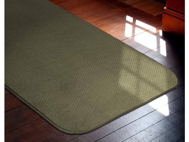 Olive Green 6 ft. x 36 in. Skid-Resistant Carpet Runner O15352