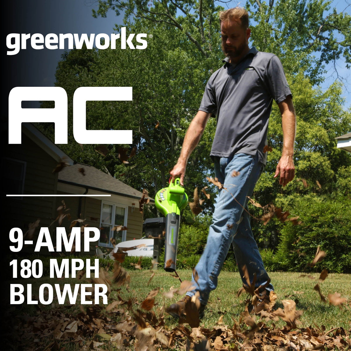 9 Amp Corded Electric Leaf Blower U2135