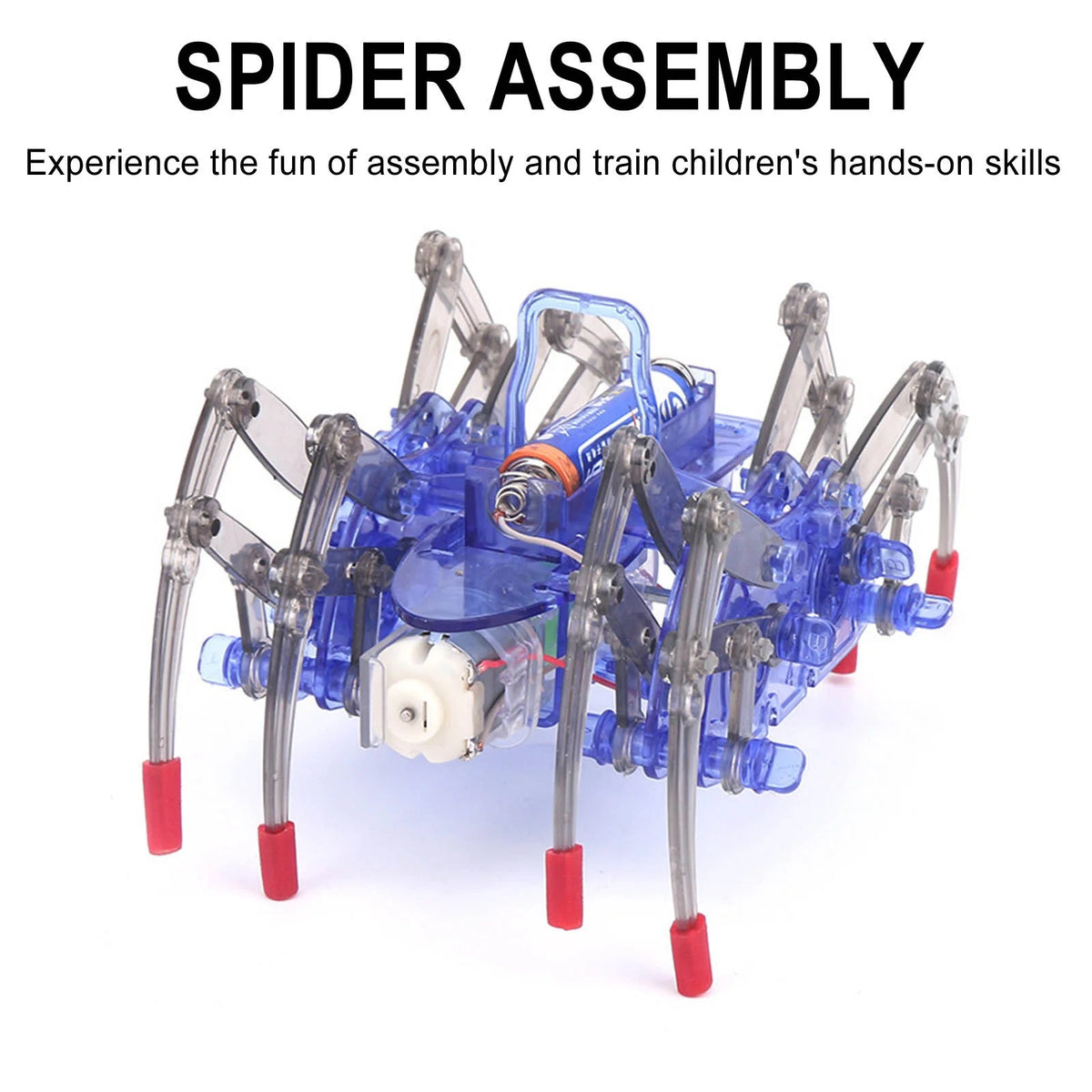 Electric Spider Robot DIY Assembly Toy Q323