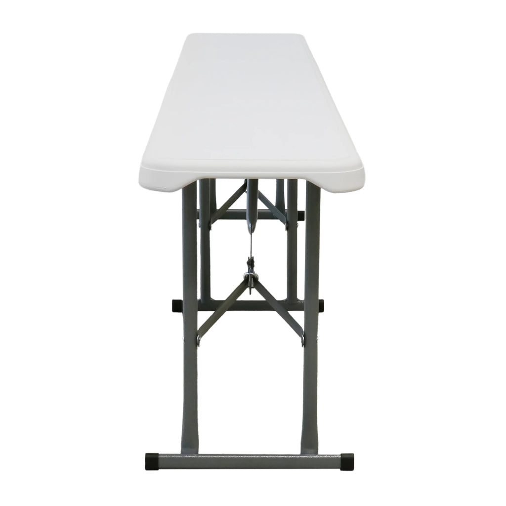 White Plastic Folding Dinner Table X2866