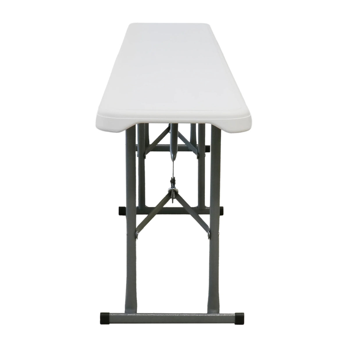 White Plastic Folding Dinner Table X2866