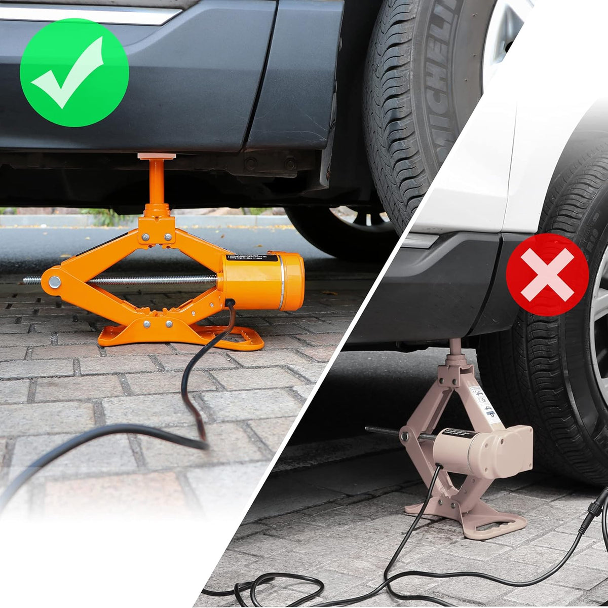 3 Ton Electric Car Jack with Electric Wrench and Inflator Pump J378673